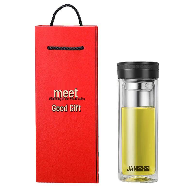 FUGUANG Double-Wall Heat-Resistant Glass Tea Cup Gift Set