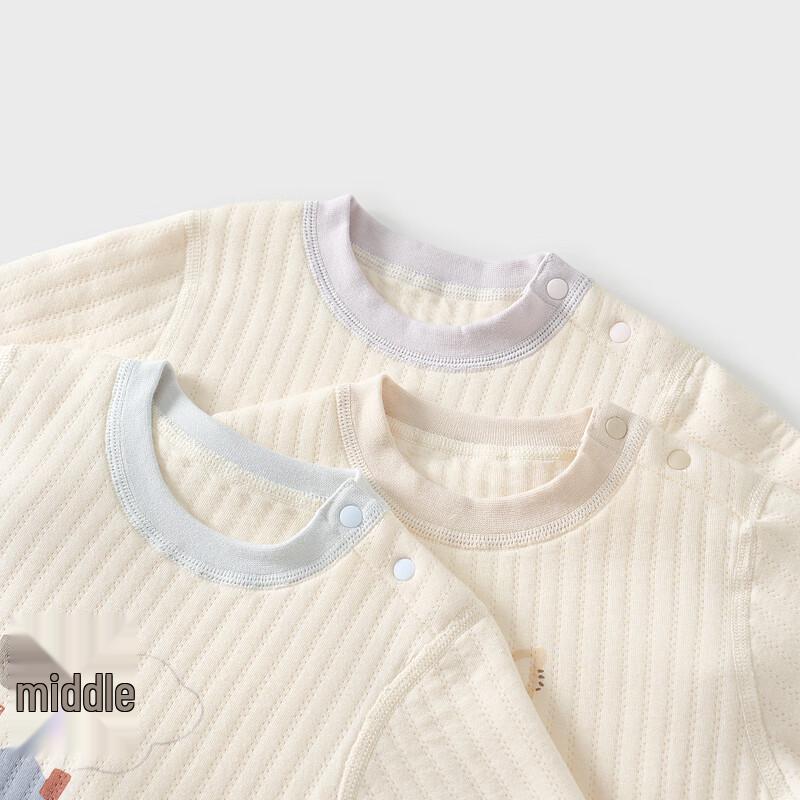 TONGTAI Pure Cotton Baby Thermal Long-Sleeve Top