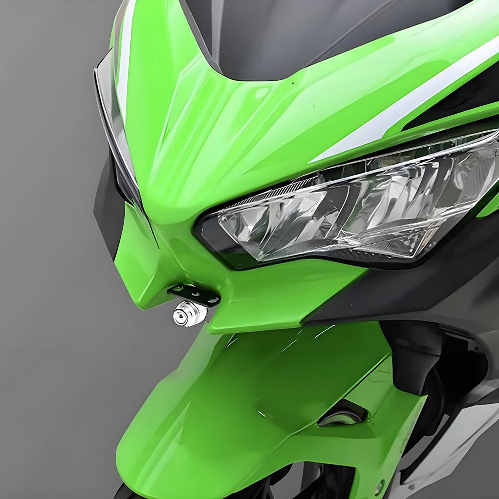 Front And Rear DVR Data Logger Navigation Bracket Holder for Kawasaki Ninja400 Ninja 400 2018-2024 Ninja500 Ninja 500 2024-2025