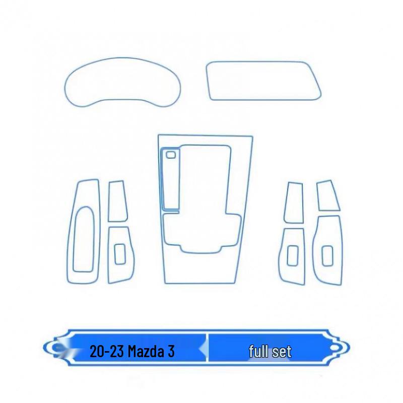 Mazda 3 Next Gen Interior Protection Sticker Film - HD Screen