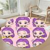 Huntrax Girls Round Area Rug Design for Bedrooms Game Room Dining Room Decorate Room Antislip Round Carpet Decorate Offices