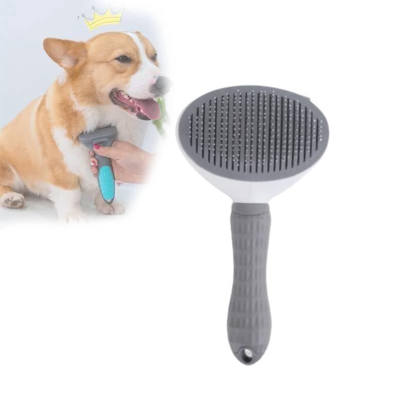 Premium Pet Grooming Brush For Cats And Dogs Stainless Steel Pin Comb For Shedding