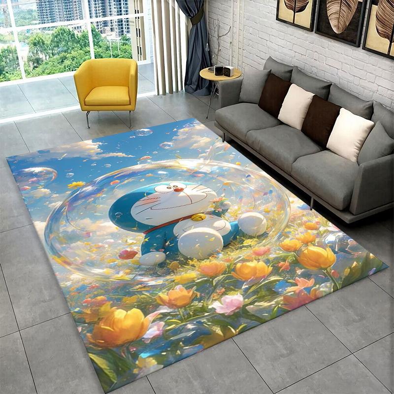 Cartoon D-Doraemon Dream Anime Carpet Rug for Playroom Bedroom Living Room Sofa Home Decor,kid Area Rug Non-slip Floor Mat