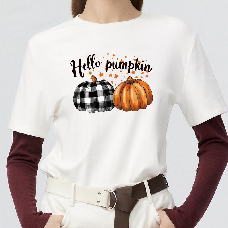 Pumpkin Day T-shirt Heat Patch, Heat-pressed Sweatshirt, Diy Clothing Patch, Easy-to-print Clothing Patch