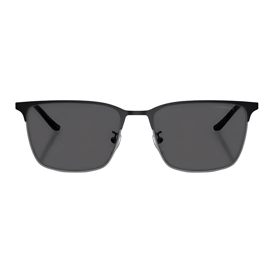 Emporio Armani Full Frame Design Metal Square Sunglasses Men sunglasses Silver EA2164D-30018757