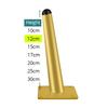 KAK 4pcs Gold Furniture Legs Black Cold Rolled Steel Table Feet Sofa Bed Leg Replacement 800KG Heavy Duty Furniture Hardware