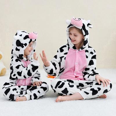 Halloween Capybara Flanelldecke Schlafsäcke Einteiler mit Kapuze Kinderkostüm Kleidung Jumpsuit Nachtwäsche für Jungen Mädchen