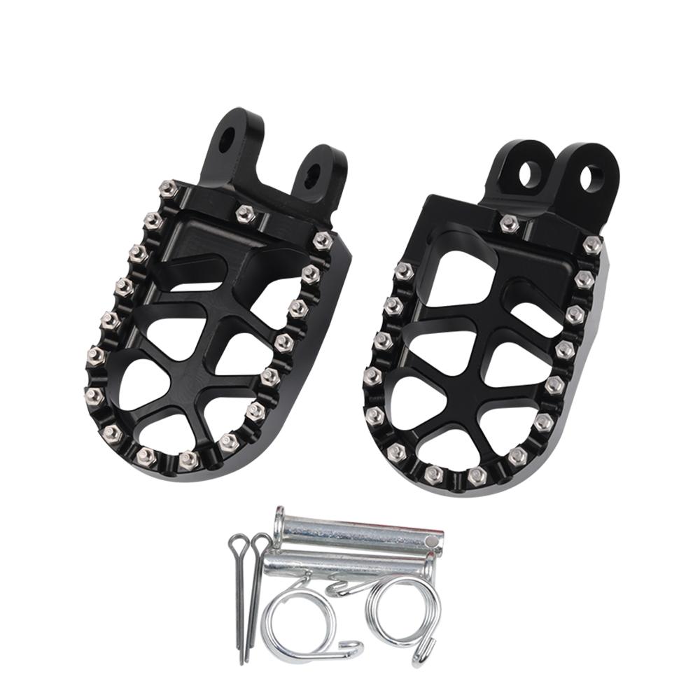 

Footpegs Foot Pegs Pedal Footrests For Honda CR 80 85 R CRM 250 XR 400 R CRF 230 1000 L DTC For KAWASAKI KLX 250 S 300 R KLR 650