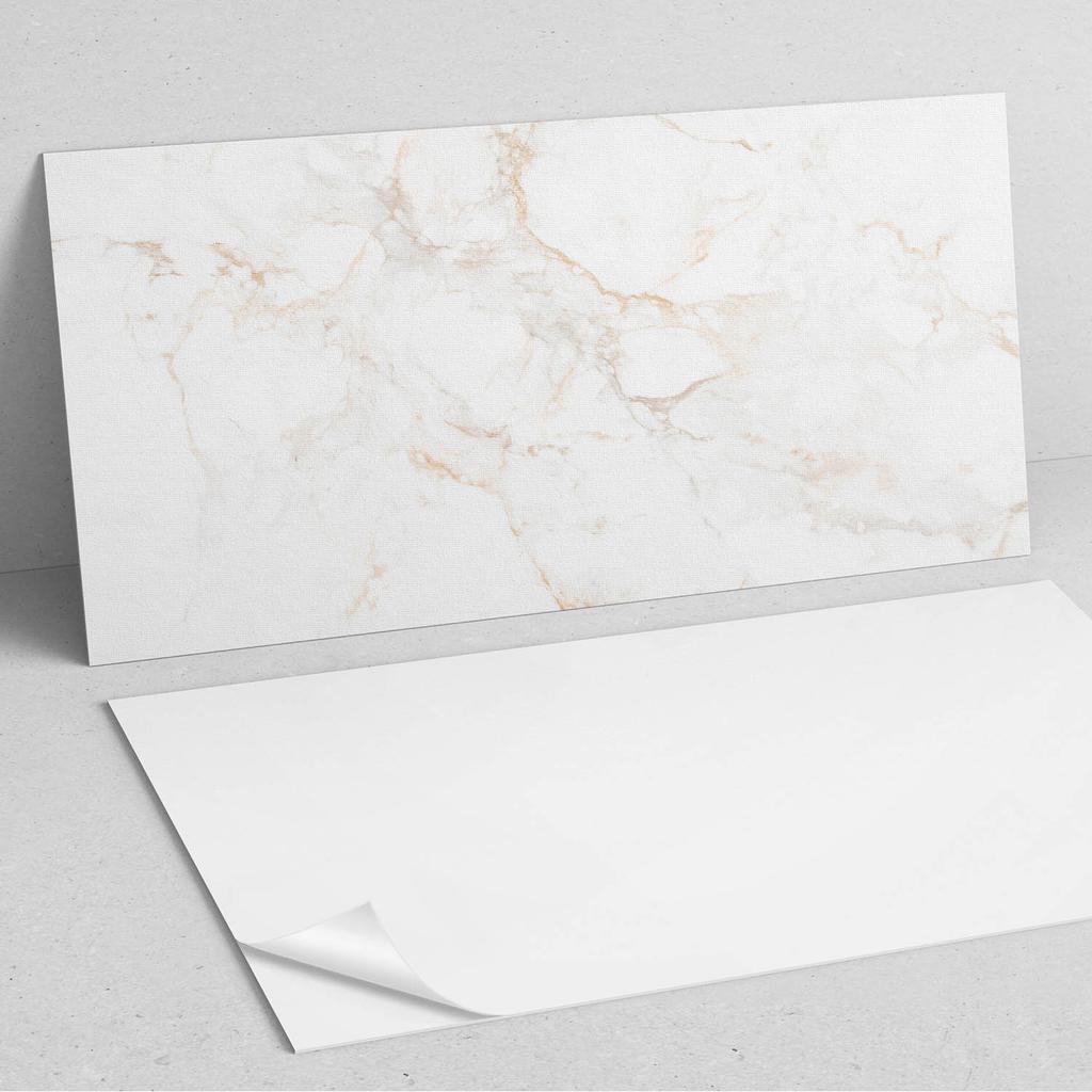 Naklejane Kafelki Z Grafiką Do Przedpokoju Winylowe Elegancki Marmurowy Wzór 10X40X20 Cm