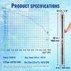Deep Well Submersible Pump Stainless Steel Water Pump 2200W 9.8 M³/h 144 M