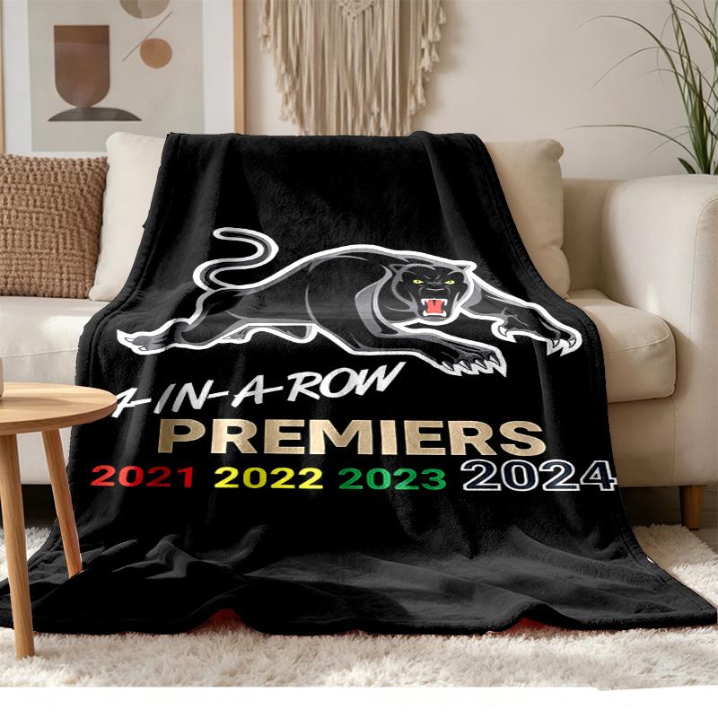 Penrith Panthers Soft and comfortable flannel Suitable for sofas living rooms outdoor camping travel and also makes a great anniversary gif