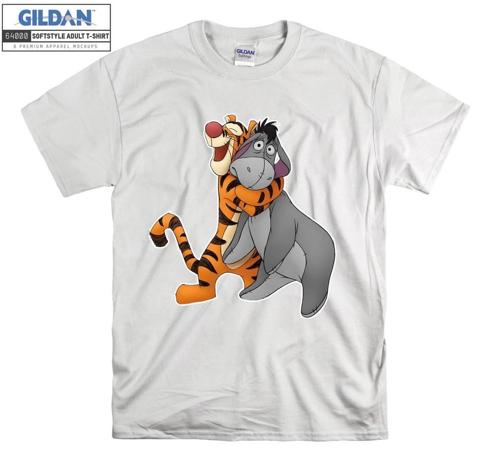 

Winnie The Pooh T-shirt Cartoon Tigger T shirt Men Women Unisex Tshirt 4035 M