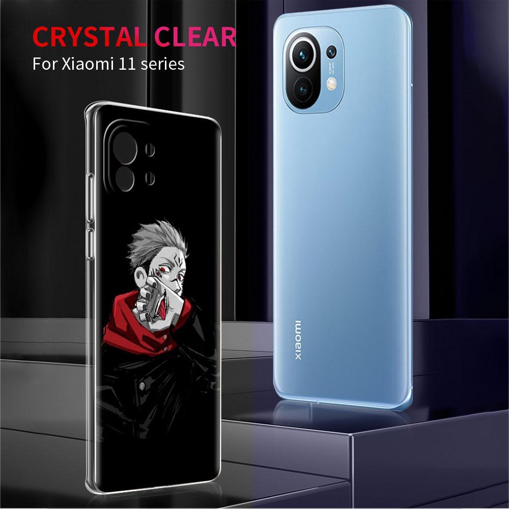 Cute Jujutsu Kaisen Anime Clear Case For Xiaomi Mi Poco X3 NFC M3 Pro F3 F1 11 Lite 12 Note 10 11T 9T Transparent Phone Cover