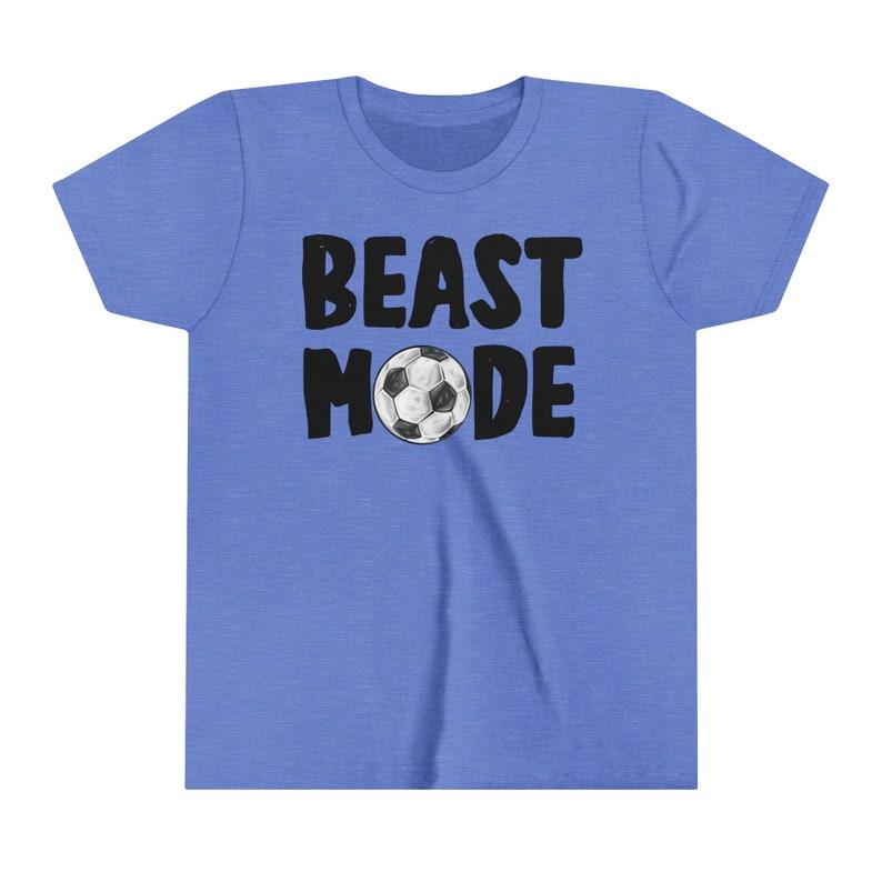 Beast Mode Soccer Bella Canvas Toddler Short Sleeve Tee | Sports Shirt | Athlete T-Shirt