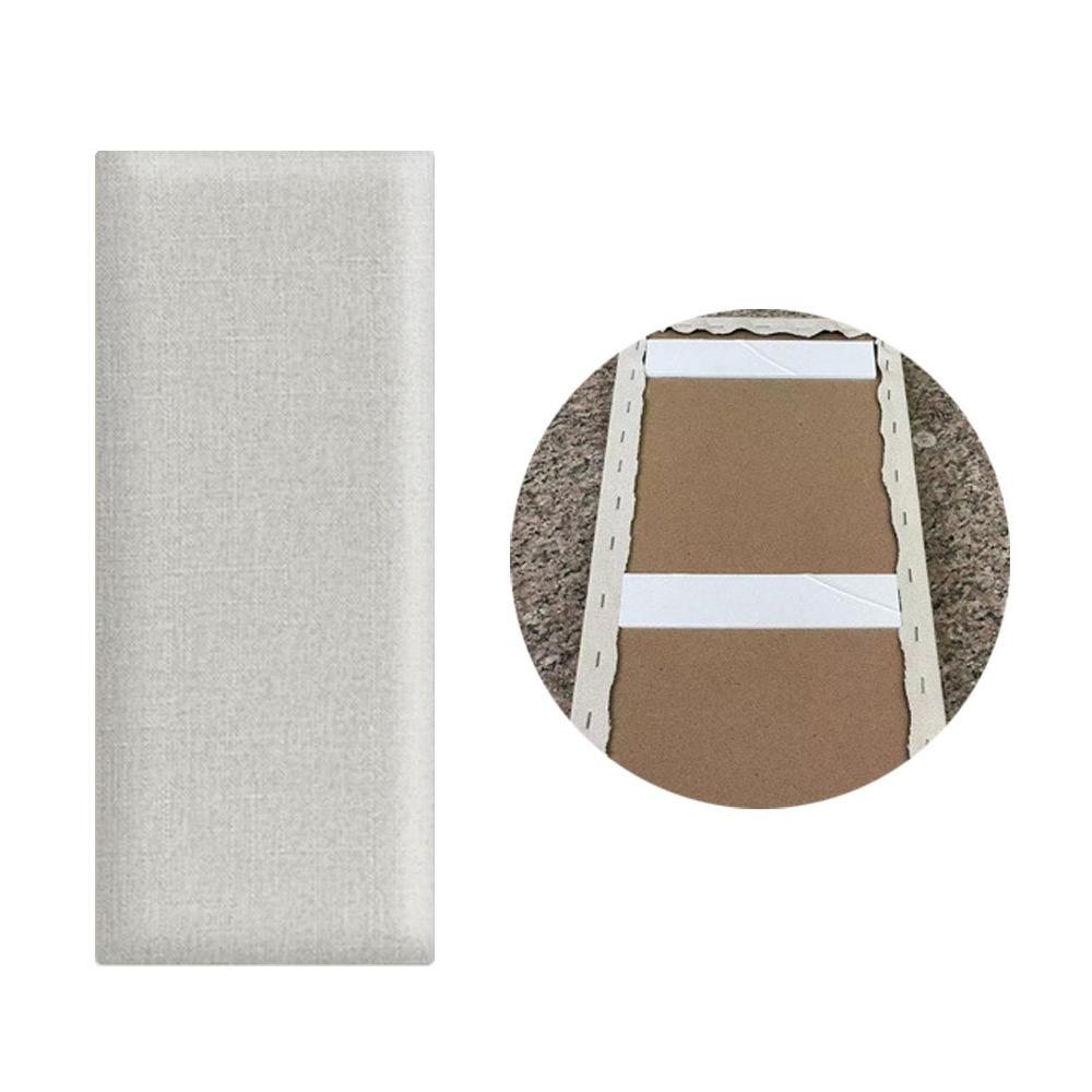 Soft Material Imitation Linen Soft Bag Self-adhesive Design Self-adhesive Headboards  Home Decor