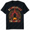 Respiratory Therapist Pumpkin Autumn Lungs T-shirt