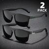 2pcs/set Popular Square Polarized Sunglasses UV Protection Sports Glasses Men Women UV400 Eyewear Gifting for Family Friend
