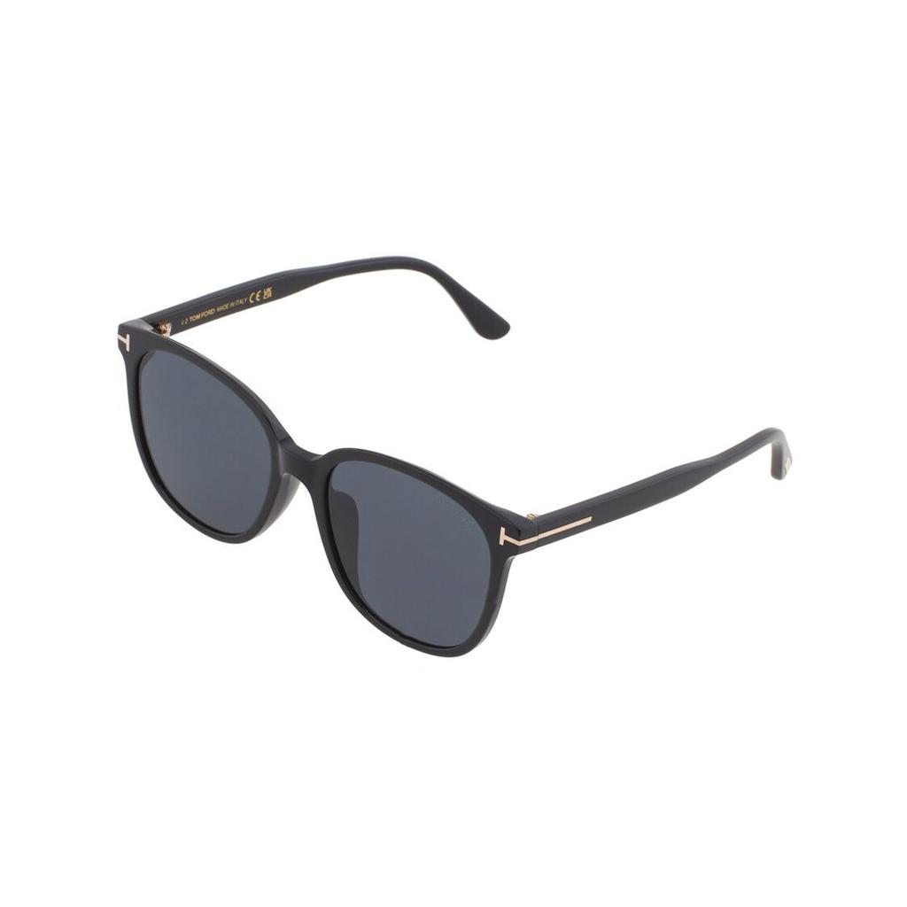 TF T Logo Acetate Irregular Shape Sunglasses Unisex sunglasses Black FT0972K01A56
