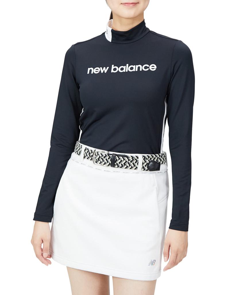 Golfové tričko s dlouhým rukávem a falešným rolákem 0 [New Balance] (UPF40+/Pružný) / Dámské / 012-2267502 010_Černá [S]