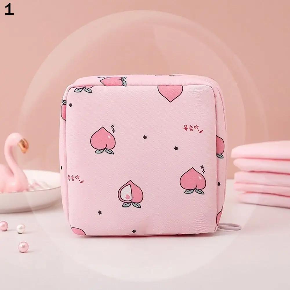 1Pcs Waterproof Sanitary Pads Pouch Tampon Napkin Storage Bag Coin Purse Bag Travel Makeup Lipstick Kawaii Data Cables Organizer