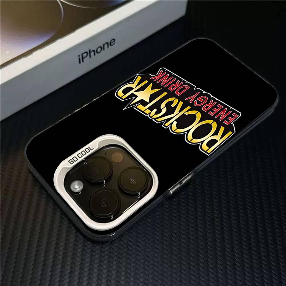 Rockstar Energy Drink Phone Case For IPhone 17 16 Plus Pro Max 15 14 13 12 11 Matte Colorful Covers