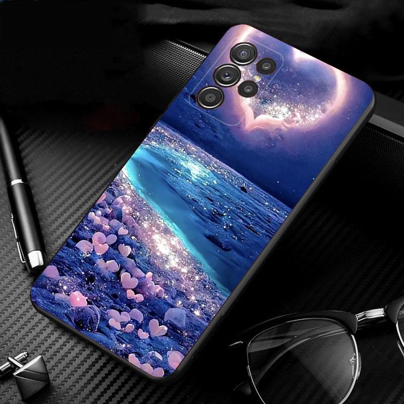 

Phone Case For Samsung Galaxy S25 S24 S23 S22 S21 Ultra S24 S23 S22 S21 S25 Plus S24 S25 FE Moonlight Beach S24Ultra