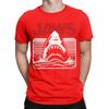 Movie Jaws 50th Anniversary T Shirt for Men Pure Cotton Novelty T-Shirt Crew Neck  Tee Shirt Short Sleeve Clothing Adult