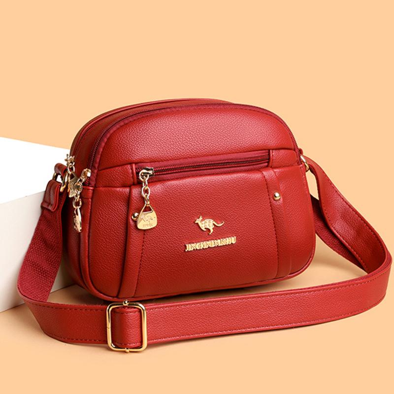 New High Quality Shoulder Bag for Winter  Simple Saddle Bag  Fashionable Solid Color Crossbody Bag