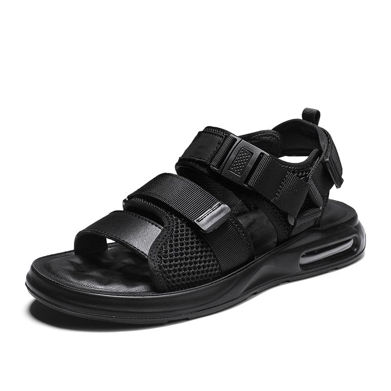 Summer Breathable Mesh Men Shoes Sandals New Cowhide Shoes Leather Antiskid Sandal Men's Shoes Sandalias Hombre Chaussure Homme