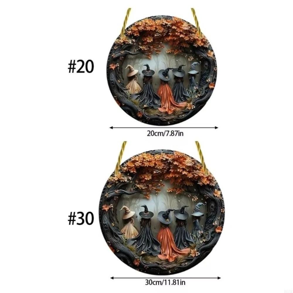 Wooden Halloween Door Decorations Ghost Pumpkin Porch Decor Wall Decoration Indoor Atmosphere