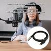 9.84ft USB Male to 3Pin Female Mic Converter Cable Wire Line for Studio Sound Recording with Wide Compatibility Black