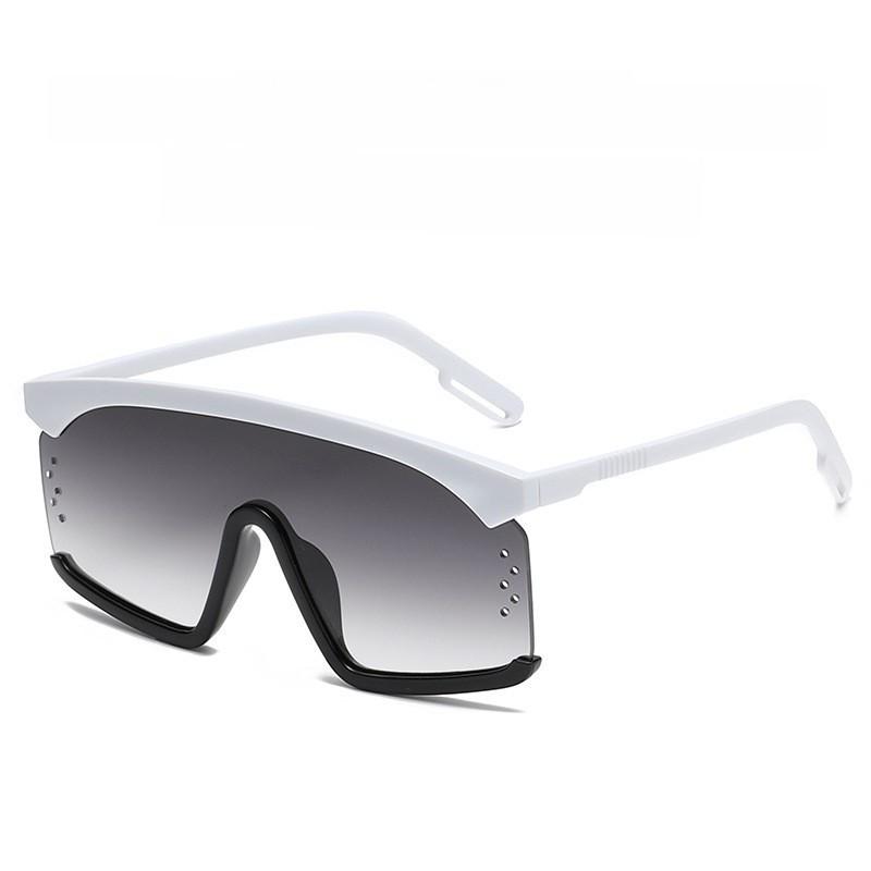 Vintage Retro Large Frame Sunglasses With Gradient Ocean Lenses For Women Summer Fashion