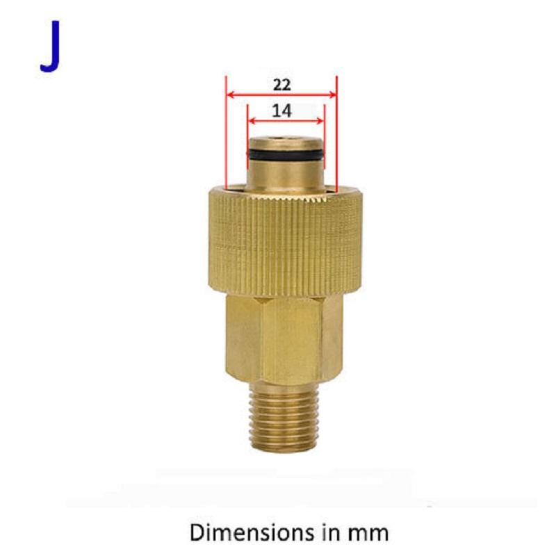 Metal Adapter Foam Nozzle Foam Generator Foam Gun High Pressure Washing Soap Foamer Car Wash For Nilfisk Karcher Huter Elitech L