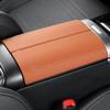 2 szt. Skórzany Pokrowiec na Panel Podłokietnika Samochodowego, Panel Pudełka Podłokietnika, Akcesoria Wewnętrzne Do Mercedes-Benz C260L GLC300L 2022 2023
