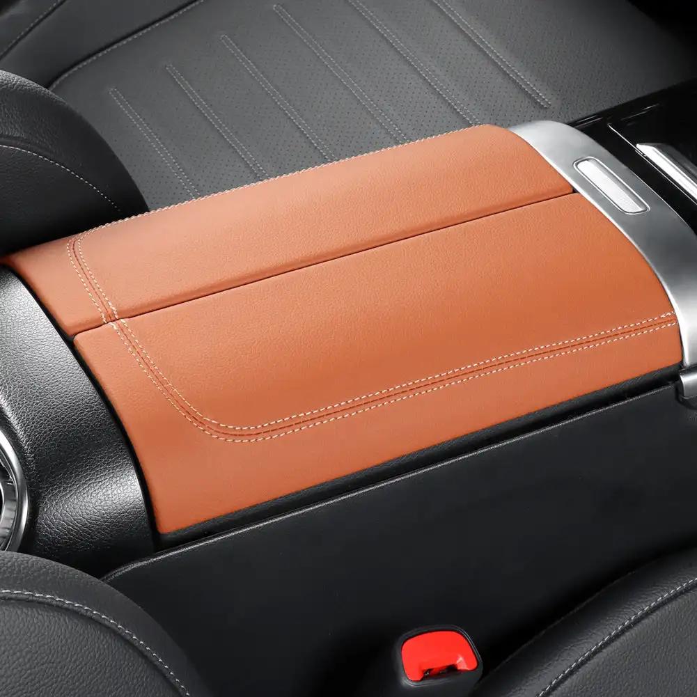 2 buc. Acoperire panou piele cotieră centrală auto Accesorii interioare panou cutie cotieră Pentru Mercedes Benz C260L GLC300L 2022 2023