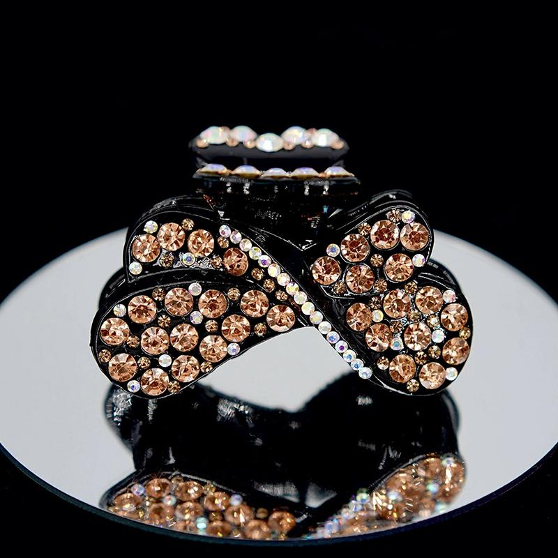 

1Pc Hair Claw Fashion Hairpin Rhinestone Hair Clips Women Acrylic Hair Accessories Ladie s Crystal