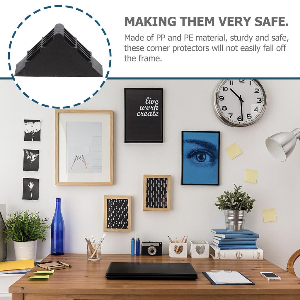 100Pcs Corner Protectors PP Pe Sturdy Safety Guards for Frames Shipping Edge Furniture Protection Corner Protectors