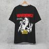 The Stuff Retro Warning Printed Tshirt for Women and Unisex Horror Movie Fans Comfortable Loose Short Sleeve Unisex Tshirt