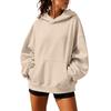 Women's Long Sleeve Neck Pullover Hoodie for Casual Daily Wear