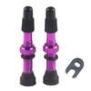 Tubeless Cycling Air Nozzles for Tire Service Tasks, Tubeless Tire Nozzle Cap Pair with Sealing Base and Compacts Tool Included
