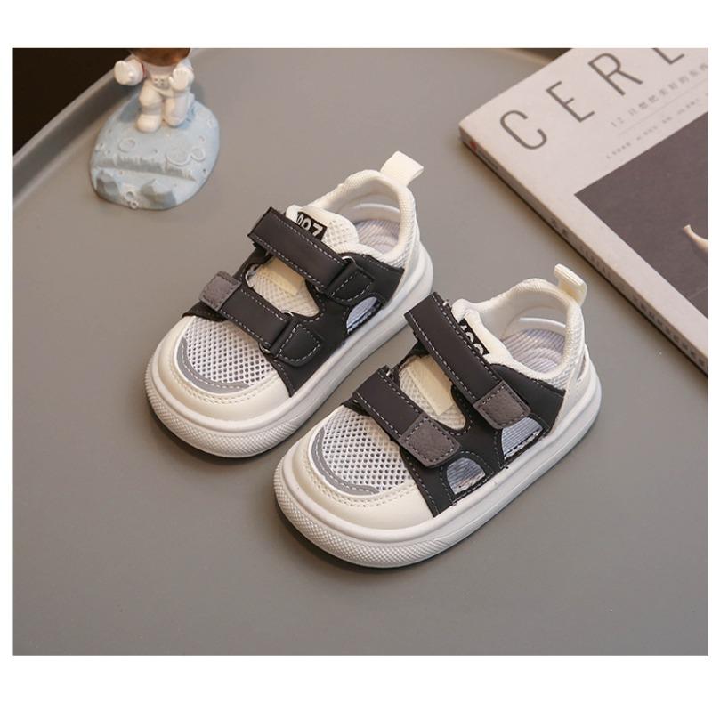 Summer Kids Hollow Out Breathable Half Sandals Unisex Toddler Casual Shoes