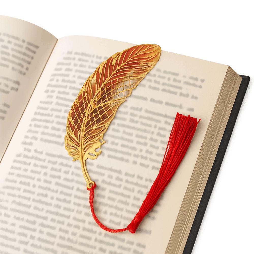 Vintage Peacock Feather Bookmark Creative Hollow Out Bookmark Metal Bookmark  School Supplies