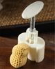 50g Fu Word and Peanut Shape Mooncake Plunger Mold with 1 Dics Mid Autumn Festival Chinese New Year Rice Cake Mould DIY Bakery