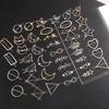 New Metal Geometric Love Heart Hair Clip Elegant Round Barrette for Women Girls Sweet Gold Hairpins Barrettes Hair Accessories