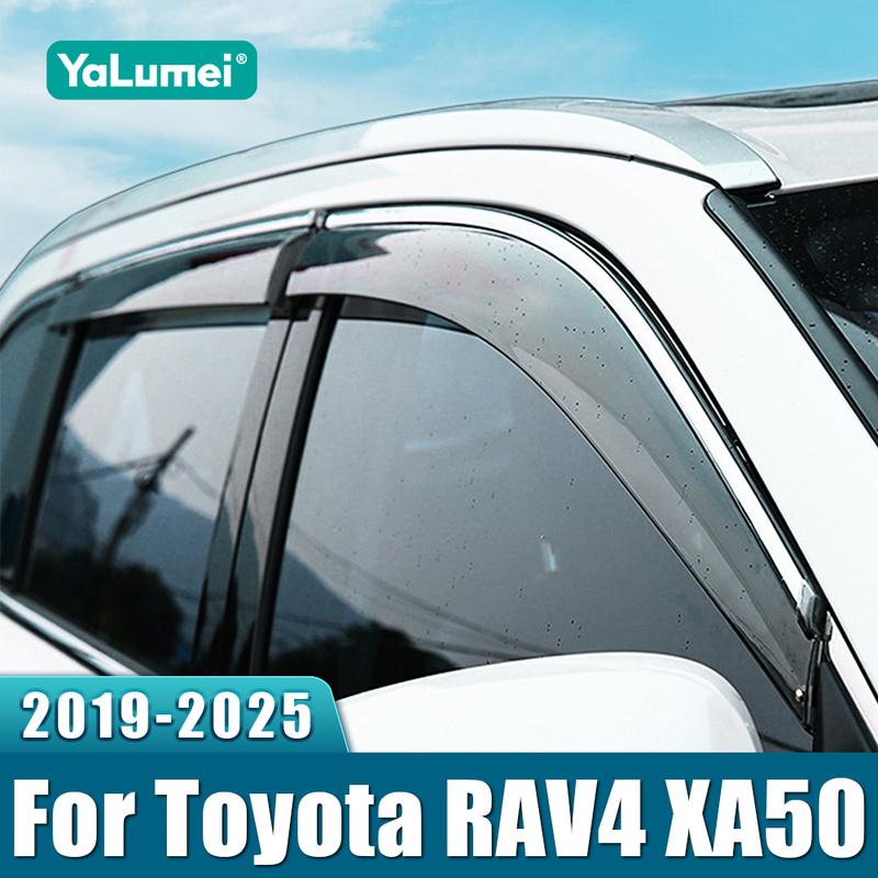 For Toyota RAV4 XA50      2024 2025 Car Window Deflectors Wind Deflector Sun Guard Rain Vent Cover Trims
