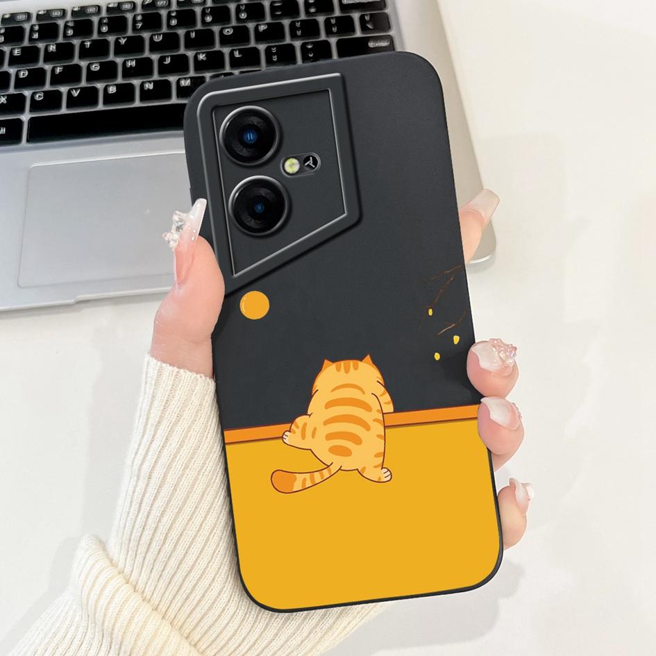 For Tecno Pova Neo Case LE6 LE6h Shockproof Cover Lovely Astronaut Liquid Silicone Bumper For Tecno Pova Neo 3 LH6n PovaNeo Etui