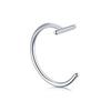 Punk 8/10mm Titanium Steel Lip Rings Cuff Clip on Fake Labret Piercing Ear Nose Hoops Unisex Women Septum Body Jewelry