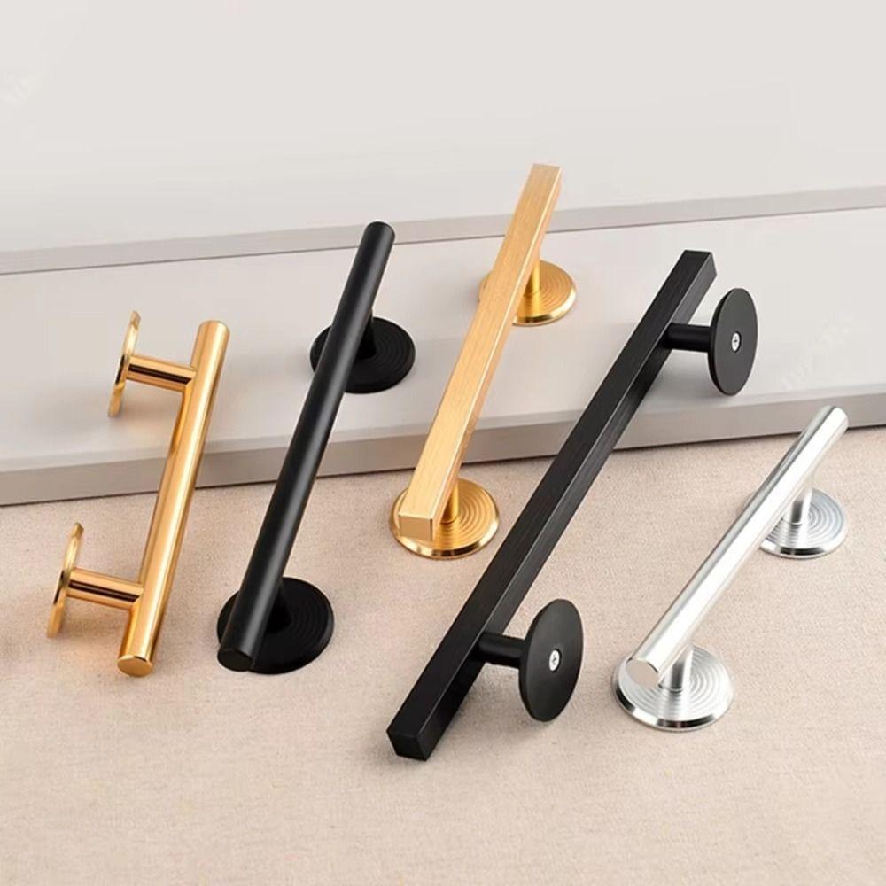 Aluminium Zinc Zinc Alloy Self-Adhesive Door Handle No-Drilling Barn Door Handle Furniture