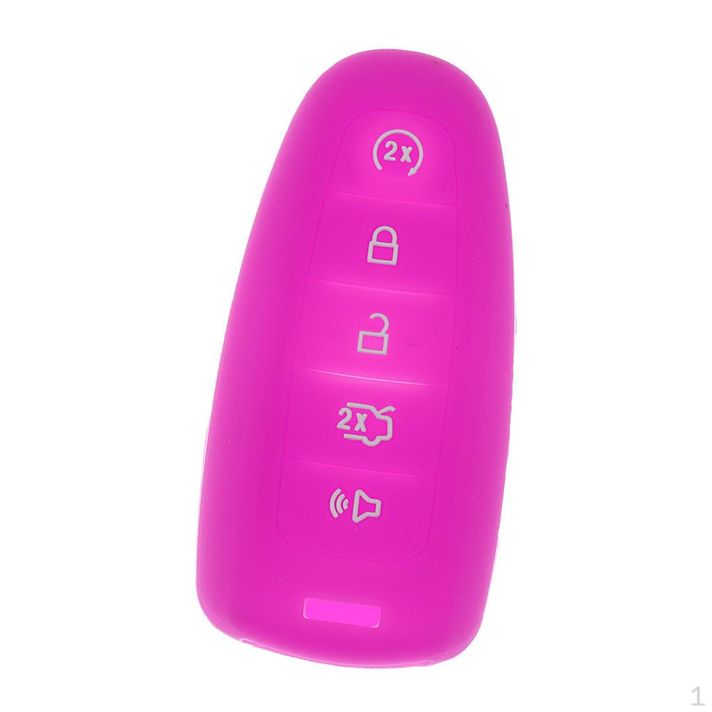 

Button Remote Key Housing Fob Cover Protective Case for purple