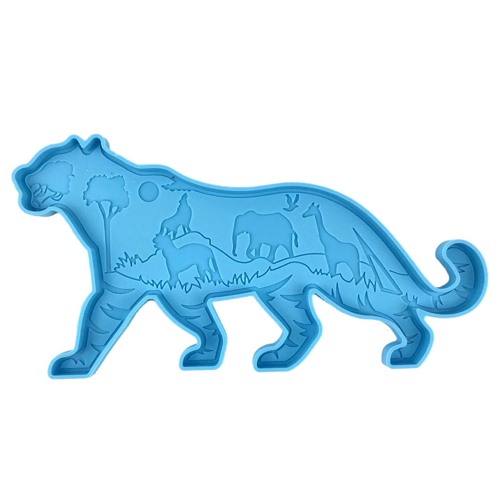Wall Decor Resin Mold,3D Tiger Wall Art Silicone Mold for Epoxy Resin Casting